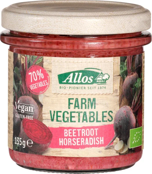 Allos Groentepread Rode Biet Mierikswortel 135GR