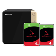 QNAP TS-464-8G + Seagate Ironwolf 8TB (2x4TB)