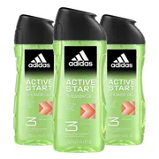 3x Adidas Shower Gel Active Start 250 ml