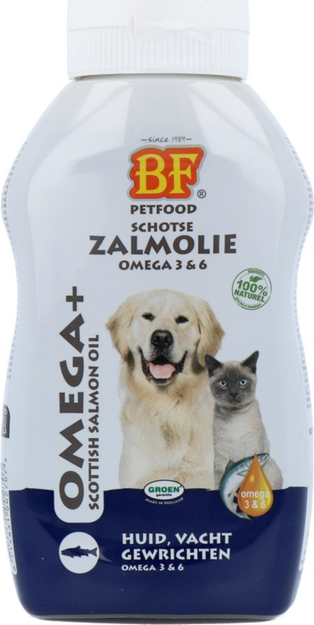 BF Petfood Vloeibaar Schapenvet met Zalmolie Huid, Vacht en Gewrichten 250 ml