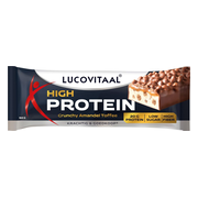 Lucovitaal Protein High Reep Crunchy Amandel Toffee 64 gr