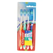 6x Colgate Tandenborstel Triple Action Medium 4 stuks