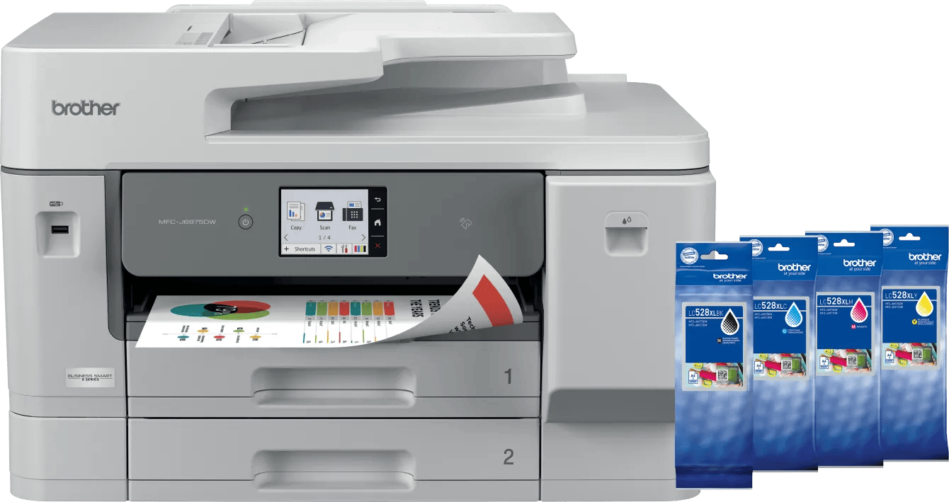Brother MFC-J6975DW + 1 set extra XL cartridges