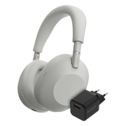 Sony WH-1000XM6 Zilver + BlueBuilt Quick Charge Oplader