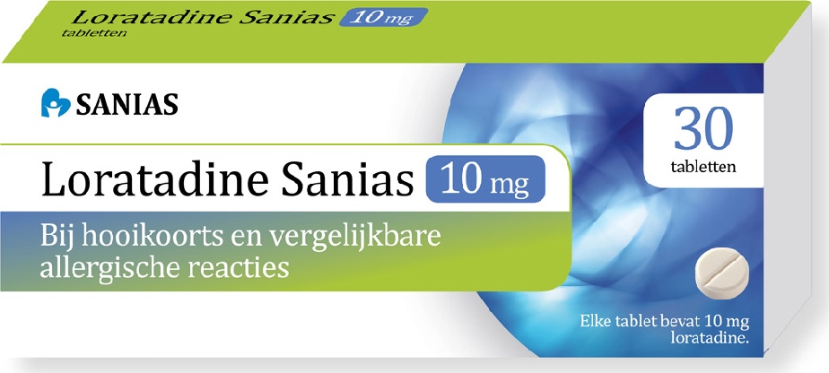 Sanias Loratadine 10 mg 30 tabletten