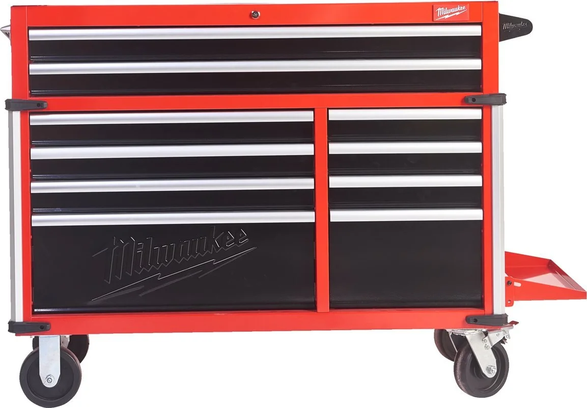 Milwaukee TOOLGUARD™ SRC46-1 Stalen gereedschapswagen rood 117cm 10 lades - 4932478852