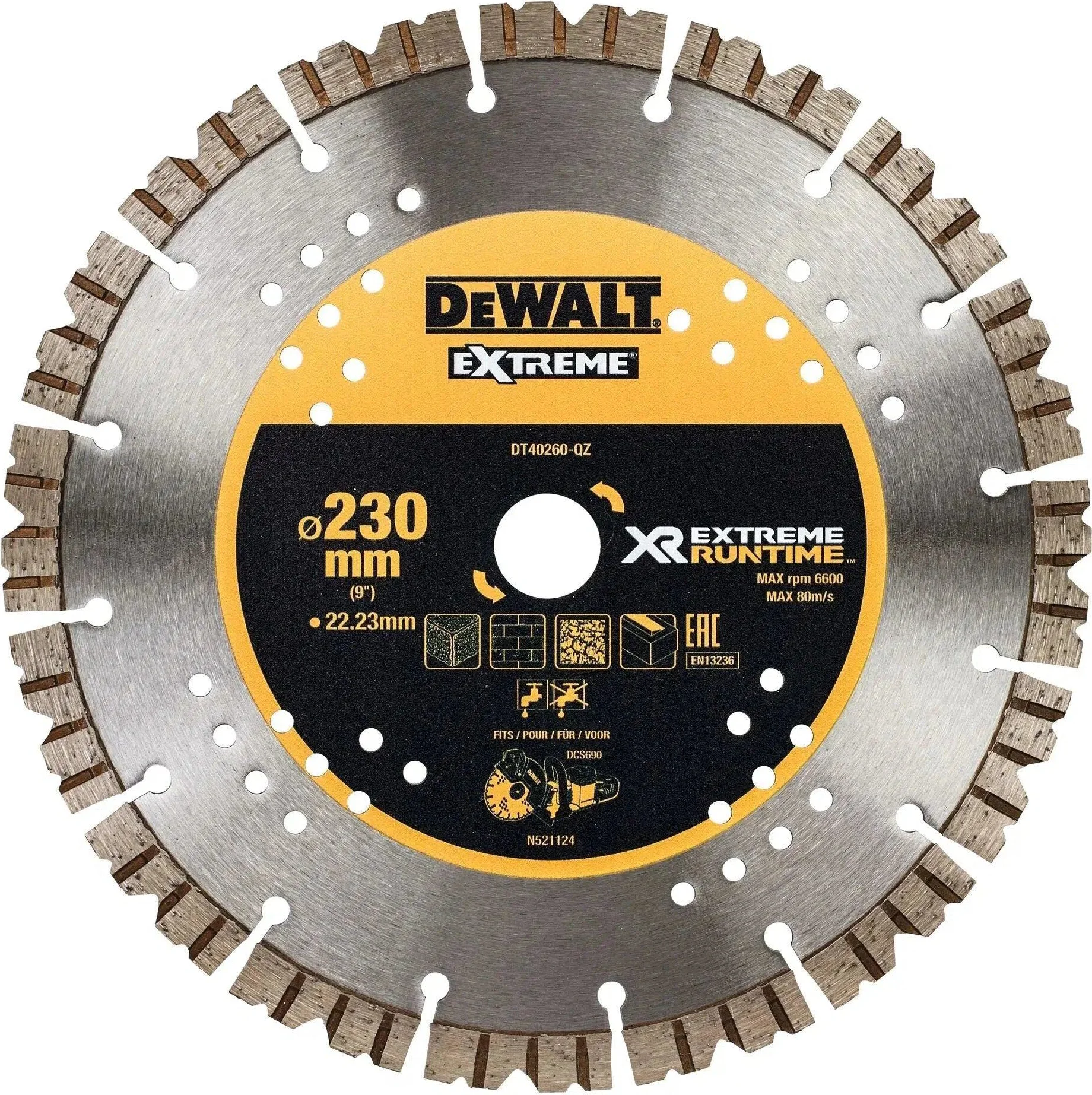 DeWALT DT40260 Diamantzaagblad 230x22mm