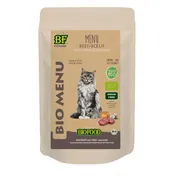 20x BF Petfood Biofood Kat Organic Rund Menu 100 gr