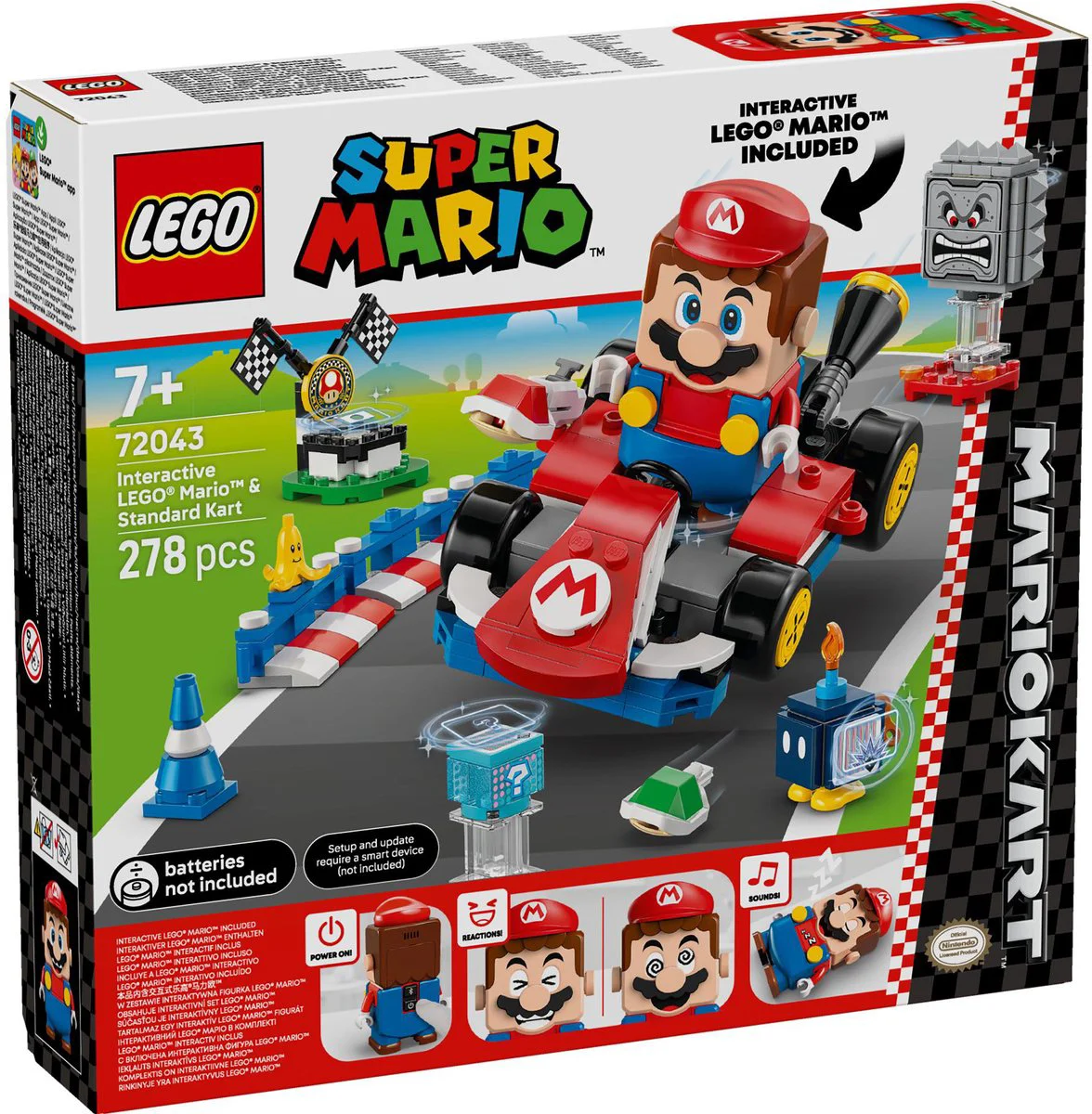 LEGO Super Mario Mario Kart interactieve Mario en standaardkart 72043