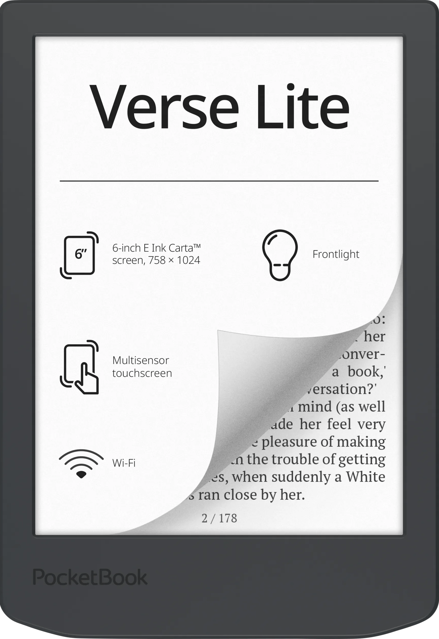 PocketBook Verse Lite Grijs