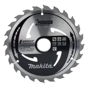 Makita Cirkelzaagblad voor WPC | Efficut | Ø 185mm Asgat 30mm 24T - E-12164
