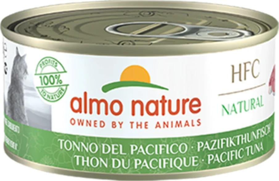 48x Almo Nature HFC Natural Kattenvoer Nat Stille Oceaan Tonijn 150 gr