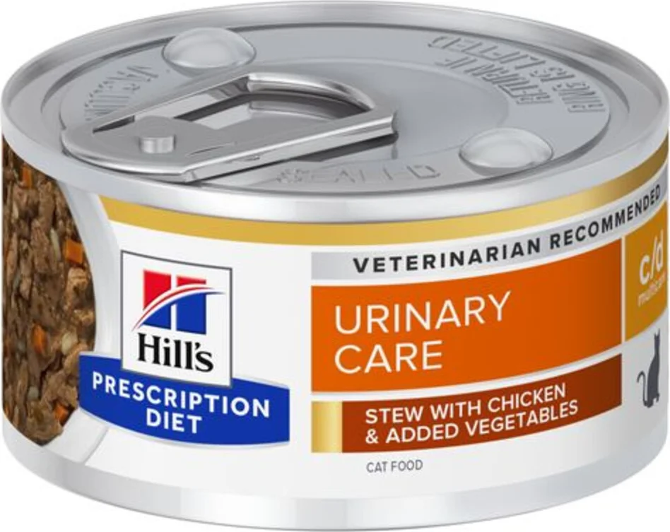 Hill's Prescription Diet c/d Multicare Urinary Care Stoofpotje Kattenvoer Nat Kip & Groenten 82 gr