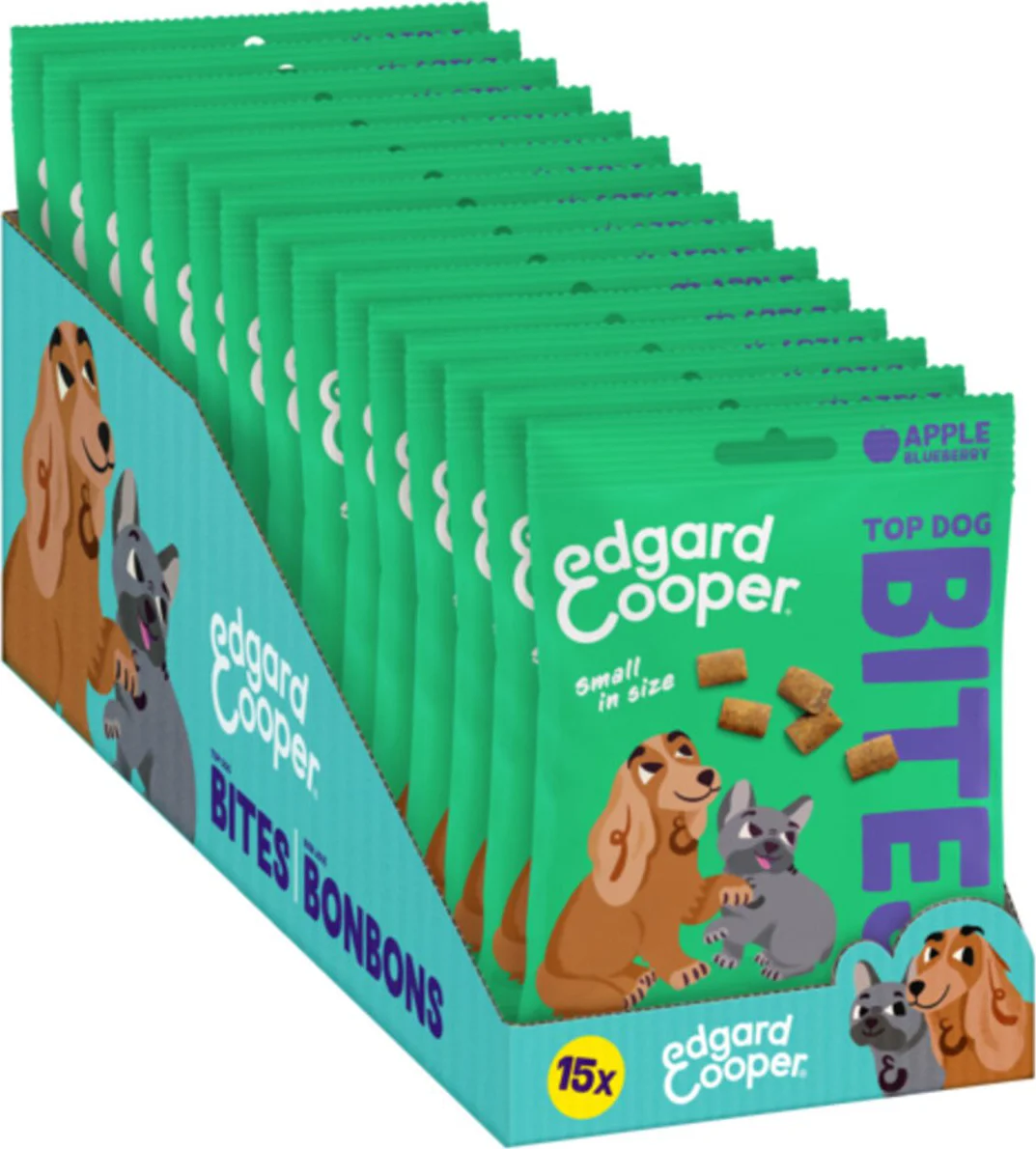 15x Edgard & Cooper Adult Bite S Appel 50 gr