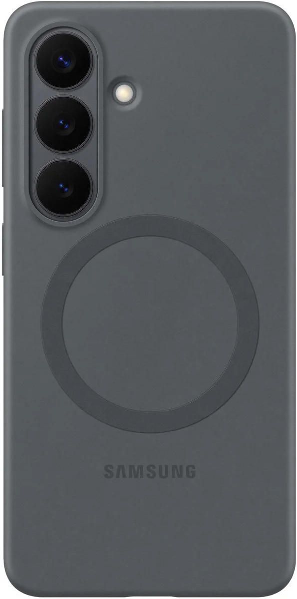 Samsung Galaxy S26 Siliconen Back Cover met Magneet Zwart
