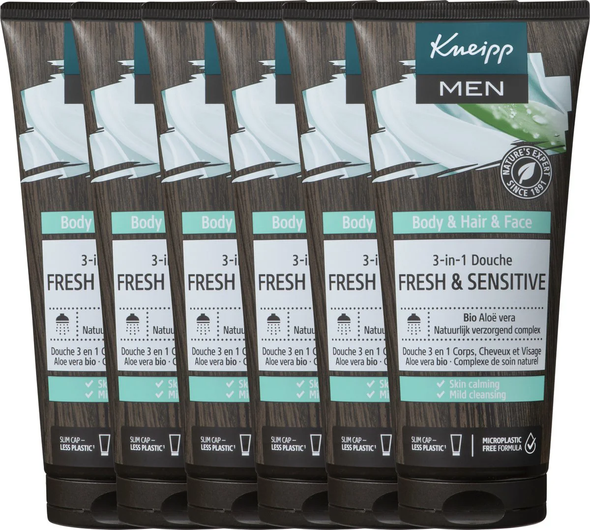 6x Kneipp Douche Men 3-in-1 Fresh & Sensitive 200 ml