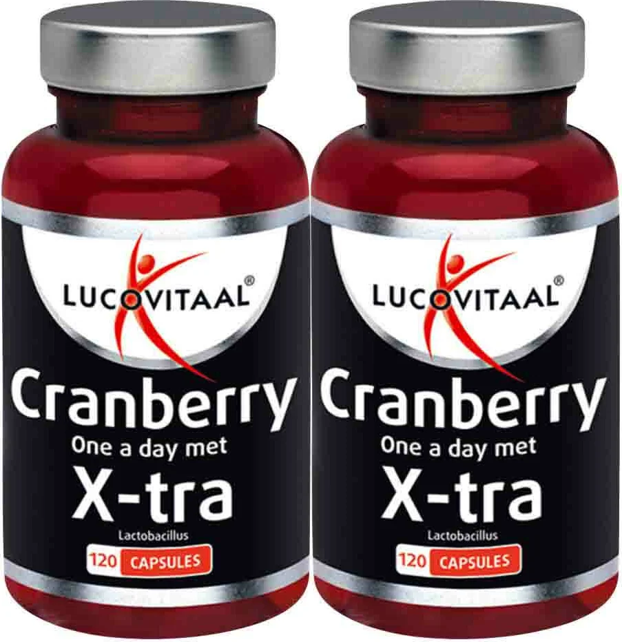 2x Lucovitaal Cranberry X-tra One a Day 120 capsules