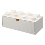 LEGO Bureaulade met 8 noppen - wit