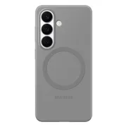 Samsung Galaxy S26 Plus Siliconen Back Cover met Magneet Grijs