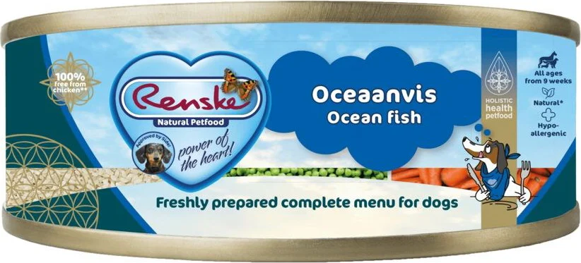 Renske Vers Gestoomd Complete Menu Hondenvoer Nat Oceaanvis 95 gr