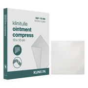 Klinion Klinutelle Zalfkompres 10x10cm 10ST