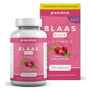 Greenkick Blaas Plus D-mannose Cranberry & Berendruif 100CP