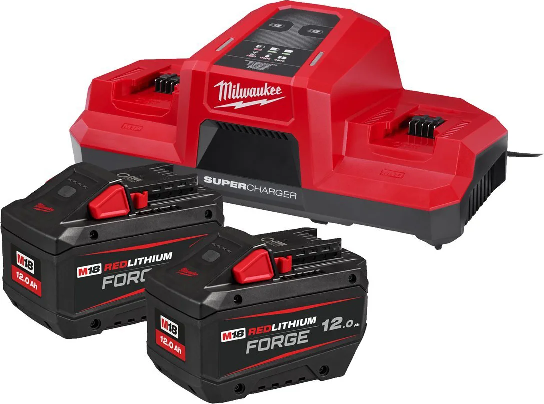 Milwaukee M18 FORGENRG-122DBSC Accu starterset 18V FORGE™ 2x 12.0Ah - 4933498614