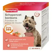 6x Beaphar Schapenvet Bonbons Mini Zalm 245 gr