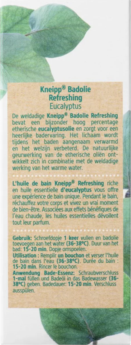 3x Kneipp Badolie Refreshing Eucalyptus 100 ml