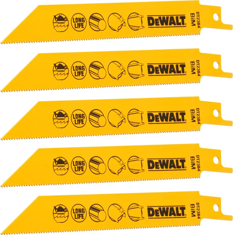 DeWALT DT2384 Reciprozaagblad metaal 152mm. VE=5