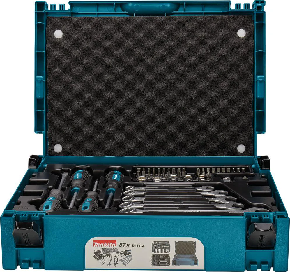 Makita E-11542 Handgereedschapset 87-delig in Mbox
