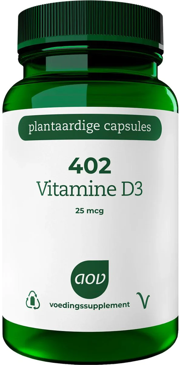 AOV 402 Vitamine D3 25 mcg 60 vegacapsules