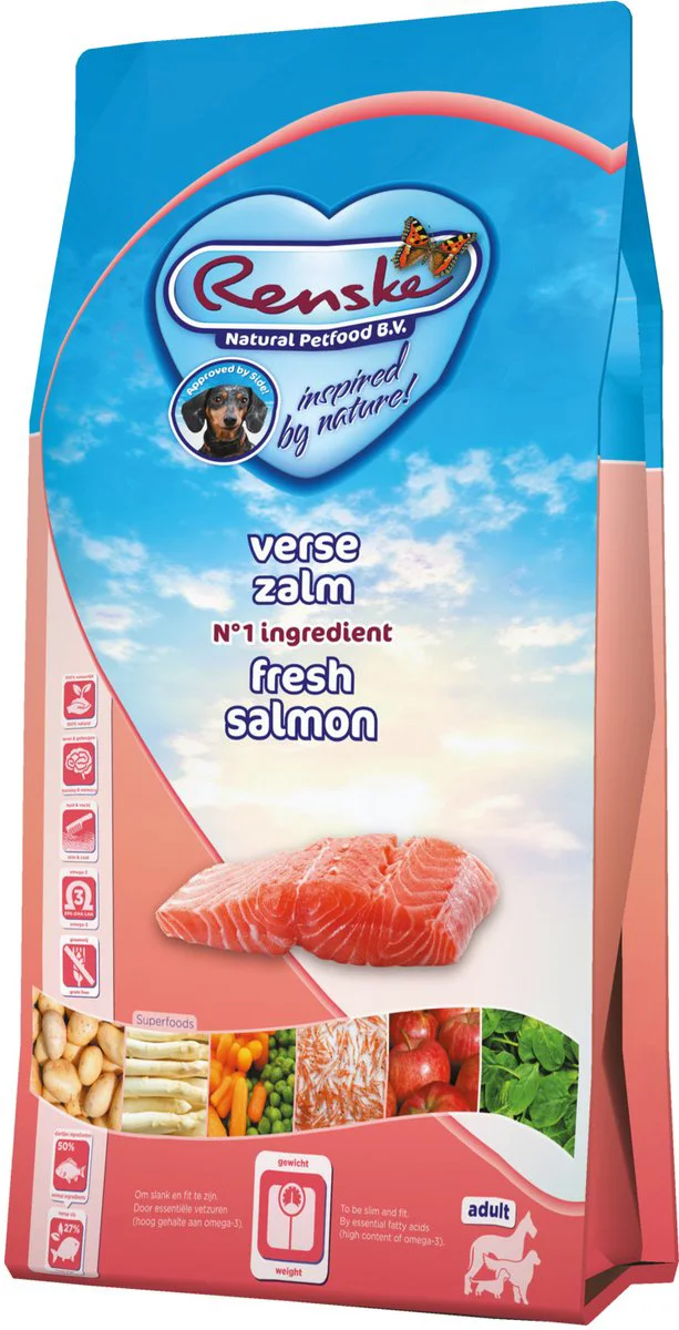 Renske Super Premium Graanvrij Adult Hondenvoer Zalm 12 kg