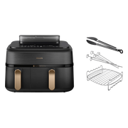 Philips 5000 Series Dual Basket NA552/00 + Dubbellaagse kookset