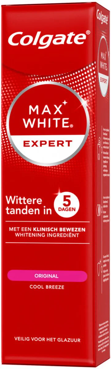 6x Colgate Tandpasta Max White Expert Original 75 ml