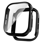 EP Goods - Full Cover/Hoesje - Screen Protector - Geschikt voor Apple Watch Series 10 & Series 11 - 42mm - Hardcase - Protection - Mat-Zwart