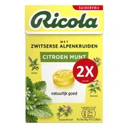 Ricola Keelpastilles Citroen Munt Suikervrij 100GR
