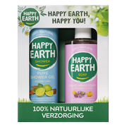 Happy Earth Giftset Cedar Lime Showergel & Lavender Ylang Handsoap
