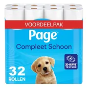 Page toiletpapier - 32 rollen - Compleet Schoon wc papier - met een vleugje katoen