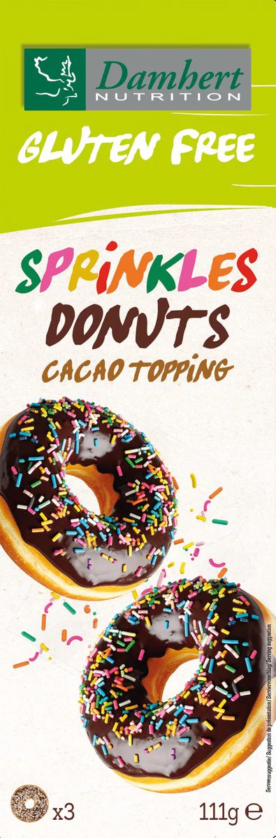 Damhert Glutenvrije Sprinkles Donuts 3ST