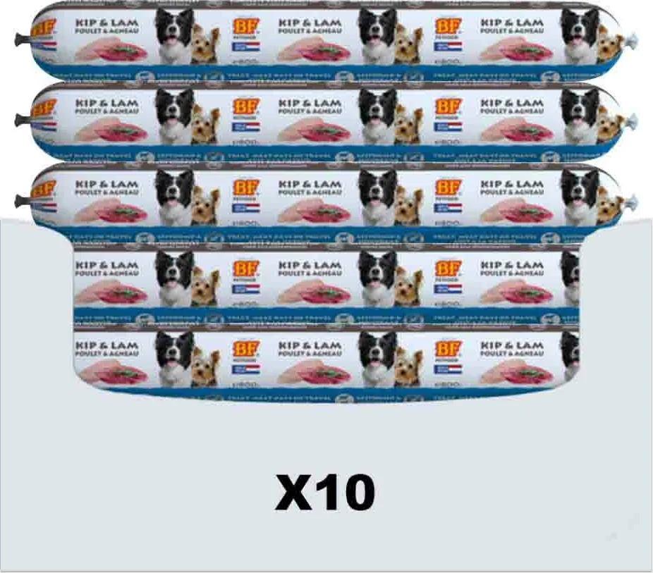 10x BF Petfood Vleesvoeding Lam 800 gr