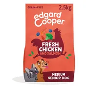 Edgard & Cooper Hondenvoer Droog Scharrelkip - Noorse Zalm Senior 2,5 kg
