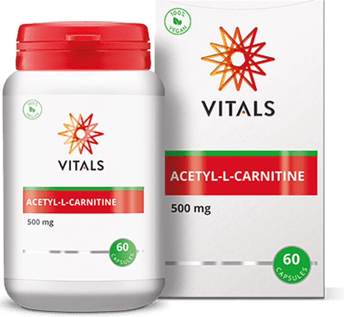 Vitals Acetyl-l-carnitine 500 mg 60 capsules
