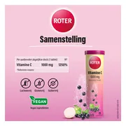 2x Roter Vitamine C 1000 mg Appel- Zwarte Bes 15 bruistabletten