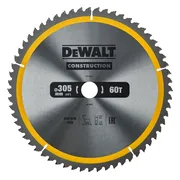 DeWALT Cirkelzaagblad voor Hout | Construction | Ø 305mm Asgat 30mm 60T - DT1960-QZ