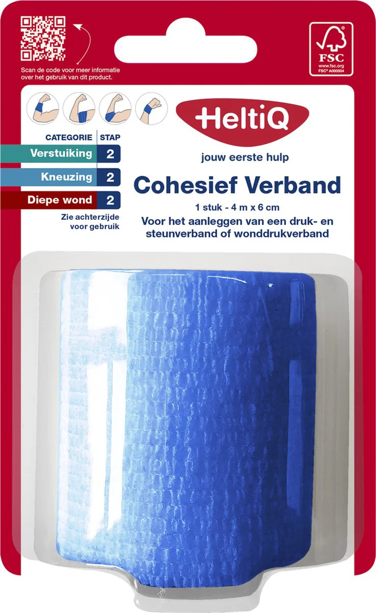 HeltiQ Cohesief Verband 4mx6cm
