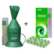 Rhino Inhalator en Caps Combiset 2 Stuks