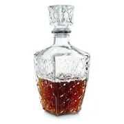 Excellent Houseware Serie - Glazen Whisky Karaf - 830 ml - Vierkant - Decoratief