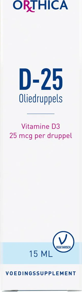 Orthica Vitamine D-25 Oliedruppels 15 ml