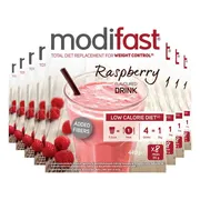 8x Modifast Weight Control Milkshake Raspberry 8 x 55 gr